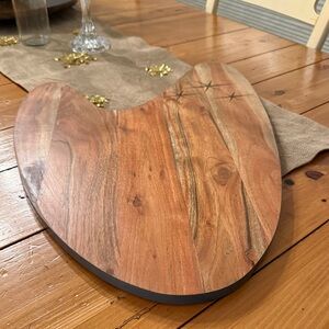 Thirstystone Mid Century Classics Acacia Wood Boomerang Shape Serve Board NEW